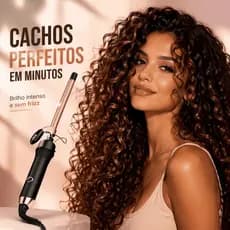 Modelador de cachos de cerâmica – cachos duradouros protege os cabelos  aquece rapidamente  corpo de cerâmica de 9 mm.