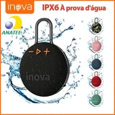 Inova Caixa De Som Bluetooth Tws Grave Potente Portátil Grave Potente Com Radio a prova d' água FM
