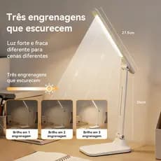 Inova Luminária de mesa multifuncional 3 Modos de Luz Recarregável