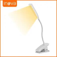 Inova Luz De Leitura De Livros De Leds Brilho Ajustável USB Clip Luminária de mesa multifuncional