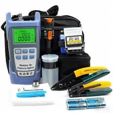 Termos completos de ferramentas para fibra óptica: kit de ferramentas, soldadora de fibra óptica, kit de conexão a fria
