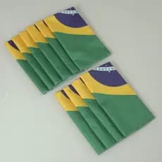 Kit de 10 Produtos Multiuso para Copa do Mundo 10 Peças 47cm x 47cm 100% Poliéster Microfibra Estampa Digital