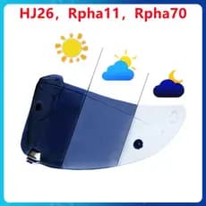 Photochromic Lenses Replacement Visor for HJC HJ-26 RPHA11 RPHA70 Helmet Anti-Scratch Riding Lens