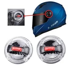 KIT COM 1/2/3 PARES REPARO BOTÃO VISEIRA CAPACETE TRANSPARENTE/PRETO LS2 FF358 FW3 GT