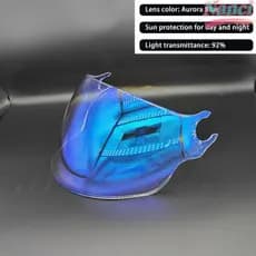 Viseira De Capacete NANCI LS2 , Peças , Lente De Substituição Espelhada Revestimento UV À Prova De Vento