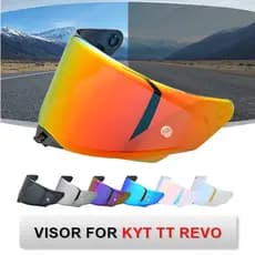 Óculos para kyt tt revo Capacete Anti-UV À Prova De Vento Escudo cascos moto Lente Substituição Acessórios