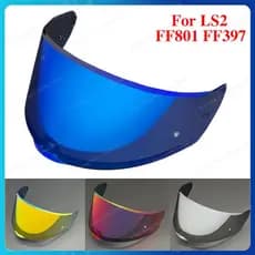 Lente De Capacete De Motocicleta Para LS2 FF801 FF397 Anti-UV À Prova De Poeira Vento De Alta Transmitância Viseira Subs