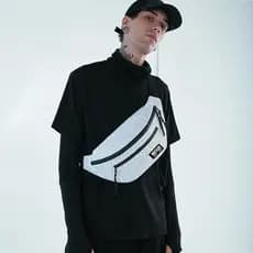 Street Wear saco do mensageiro das mulheres dos homens bolinho saco da cintura rua lazer tendência multifuncional esport