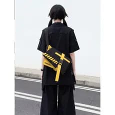YONAIGA Original Street Wear Cool Sa ins Estilo Funcional Contraste Cor Casual All-Match Esportes Homens Mulheres Bolsa