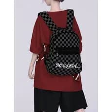 YONAIGA + Original na moda All-Match moda 2024 novo estilo de viagem pequena mochila feminina lona saco escolar pequena