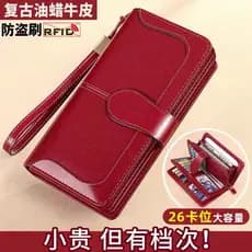 Carteira feminina estilo longo 2025 novo estilo de couro genuíno grande capacidade carteira prática simples bolsa de emb