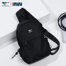 Seven Wolves Moda Masculina Bolsa de Peito de Jornal de Um Ombro Moderno Novo Estilo Multifuncional Leve Bolsa de Cintur