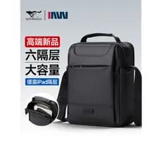 Sete cavalos lobo bolsa de ombro masculina bolsa mensageiro lona pequena mochila 2026 novo estilo moda Casual bolsa masc