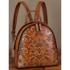 Mochila feminina mochila feminina artesanal bolsa de couro feminino bolsa de couro genuíno primeira camada bolsa mensage