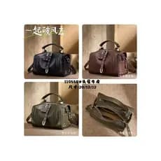 Bolsa mensageiro de couro genuíno, bolsa de ombro feminina de primeira camada de couro artesanal, bolsa retrô temperamen