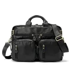 Primeira camada de couro masculino saco de couro genuíno novo estilo Retro grande capacidade maleta portátil saco de neg