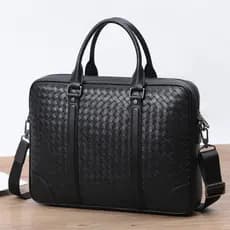 Produtos de couro bonitos 50cm primeira camada de couro genuíno tecido bolsa masculina Horizontal bolsa Diagonal