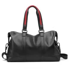 F Primeira camada de couro masculino portátil bolsa de viagem ao ar livre couro genuíno grande capacidade saco de embarq