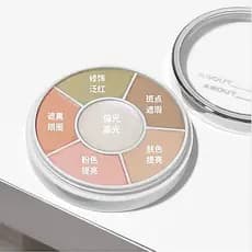 Corretivo de seis cores oficial loja principal produto genuíno capa olheiras manchas marcas de acne acne corretivo Facia