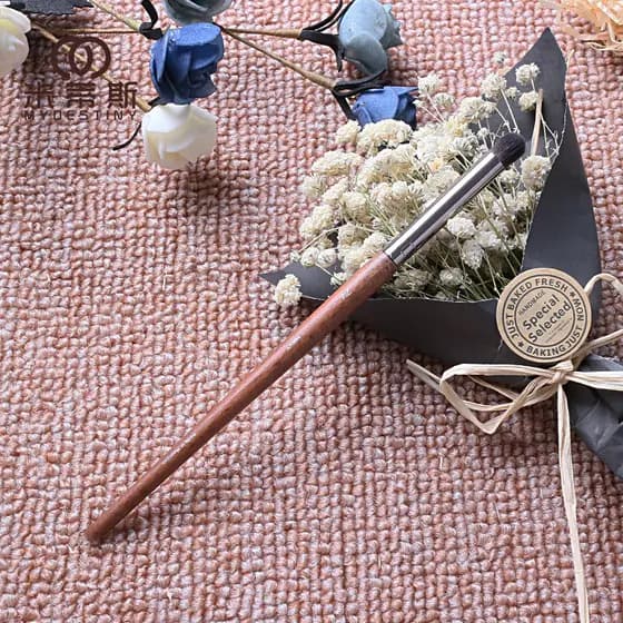 MF pequena sombra mancha escova olho detalhe escova pequena mancha escova cabeça redonda deitado bicho da seda escova F2