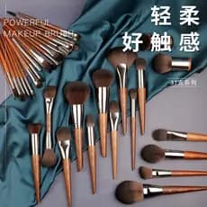 MF Pincel de maquiagem Pincel de pó solto Pincel de Blush grande Detalhe Pincel de sombra Pincel de corretivo Pincel de