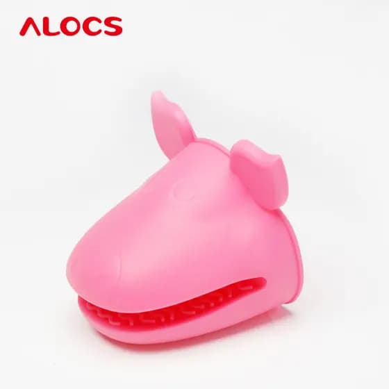 ALOCS ALOCS Luvas Anti-escaldantes resistentes ao calor Clipe de pote de Silicone de alta temperatura Luvas de micro-ond