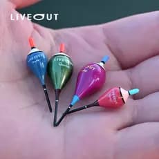 LIVEOUT gota de água pequenas coisas flutuador de pesca Super sensível mordida gancho Bal camisa suporte de madeira deri