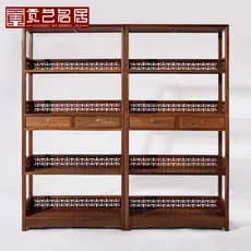 Móveis de mogno Wenge prateleira simples toda estante de madeira maciça lazer estante rack armazenamento chinês exposito