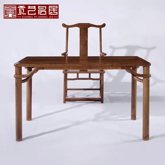 Móveis de mogno wengué mesa de caligrafia novo estilo chinês pintura caso caligrafia pintura mesa estudo toda madeira ma