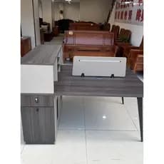 Mesa de funcionário pessoal mesa de computador novo estilo combinação de duas pessoas Slot para cartão de escritório com