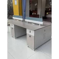 Novo estilo mesa de computador de escritório 4 quatro assentos combinação membro mesa tela de escritório titular do cart