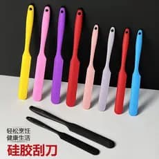 Espátula de Silicone longa Jam espátula cozimento resistente a altas temperaturas integrado beijo faca de qualidade alim