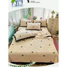 2026 Novo estilo de seda gelada tapete legal saia de cama estilo colcha de verão colcha fresca de verão colcha de ar con