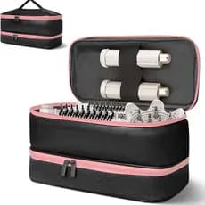 Kit de ferramentas para cabeleireiro, caixa de armazenamento para secador de cabelo, modelador de cabelo, bolsa de viage