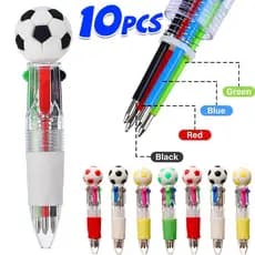Caneta Esferográfica Retrátil Com Tema De Futebol Da Copa Do Mundo 2026 Multicolorida 4 Em 1-Mini Canetas Retráteis Para