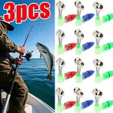 Alarmes De Pesca Noturna Com Luz LED-Acessórios-Clipe De Som Alto Na Vara Alarme De Mordida De Sino Duplo Altamente Sens