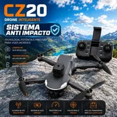 Drone CZ20 HD 2 Baterias Câmera Dupla Desvio de Obstáculos FPV WiFi APP Dobrável com Bolsa