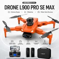 Drone L900 Pro SE Max GPS Brushless Sensor Anticolisão Follow Me 2 Baterias Câmera Dupla FPV Até 1200m