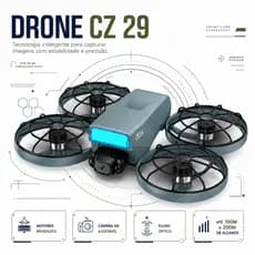 Drone CZ29 Dobrável Brushless Câmera HD Ajustável 180° Fluxo Óptico Altitude Hold 2.4GHz Até 150m Bateria 1300mAh