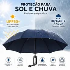 Guarda Chuva Grande dobrável Abre E Fecha Automático Contra Vento Reforçado 10 varetas