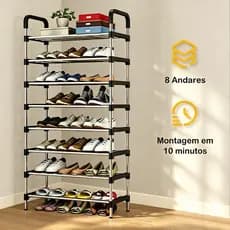 3/4/5/6/7/8 Andares Sapateira Multiuso Para CalçadosOrganizador Desmontável organizador de sapatos tênis