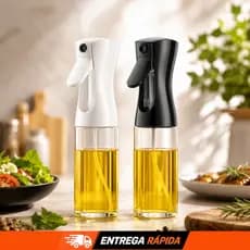 Spray Borrifador de Azeite Vidro 220ml Pulverizador para Cozinha Profissional Premium Vinagre Óleo Azeite