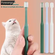 FOREVERGO 360 Escova de Limpeza Oral para Animais de Estimação Cães Gatos Cerdas de Nylon Super Macias B5J7 0ZQI
