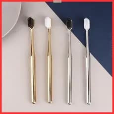 CC Right 1 Pacote Escova de Dentes Macia Masculina Mulheres Adulto Prata Novo Estilo Escova Dourada PM5Y SWJQ