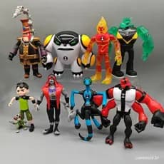 9 peças BEN 10 figura de ação PVC alienígena modelo tênis estátua venda quente quatro braços 9XY8