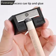 FOREVERGO 6 em 1 multifuncional bilhar Cue Trimmer limpador polidor acessórios de haste de reparo de bilhar S5Y1 7ZM9