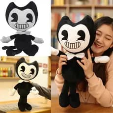 Brinquedo de desenho animado de 30 cm <Bandi e máquina de tinta> Boneca de pelúcia infantil W6O9
