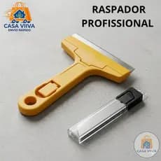 Raspador Multiuso Profissional Golfield Limpeza Vidro Box Remove Cola E Sujeira Difícil