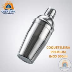 Coqueteleira Deluxe Inox 500ml Profissional Bartender Drinks Bar