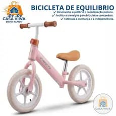 Bicicleta de Equilíbrio Infantil sem Pedal Bike de Treinamento para Crianças Desenvolve Equilíbrio e Coordenação